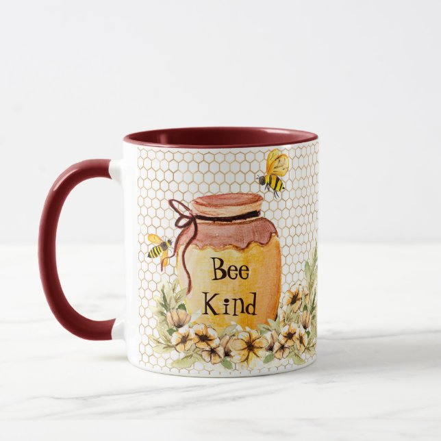 Bee kind honey pot mug (Left)