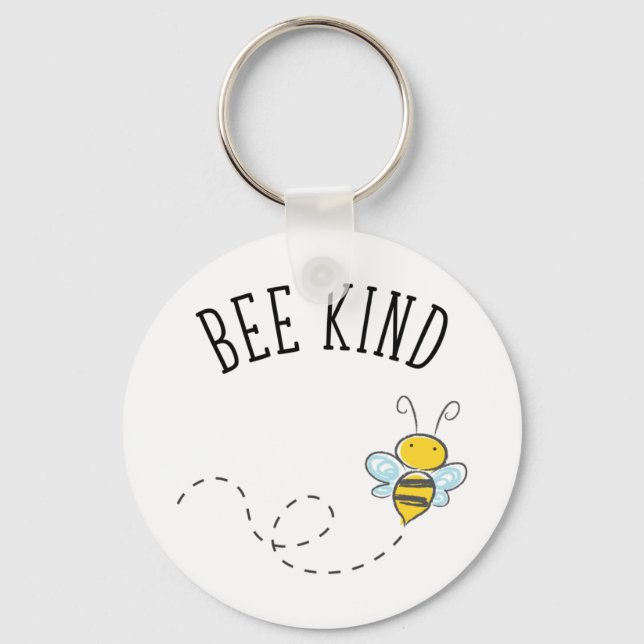 Bee Kind Key Ring (Front)