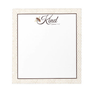 Bee kind notepad