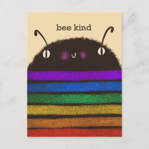 Bee kind postcard
