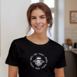 Bee Kind Simple Modern Inspirational Typography T-Shirt<br><div class="desc">Bee Kind Simple Modern Inspirational Typography Women's Fashion T-Shirt Top features the text "Kind,  Brave,  Creative" in a modern script typography accented with a bee wearing a crown. Perfect as a gift for her for birthday,  Christmas,  Mother's Day,  best friends,  sisters and more. Designed by Evco Studio www.zazzle.com/store/evcostudio</div>
