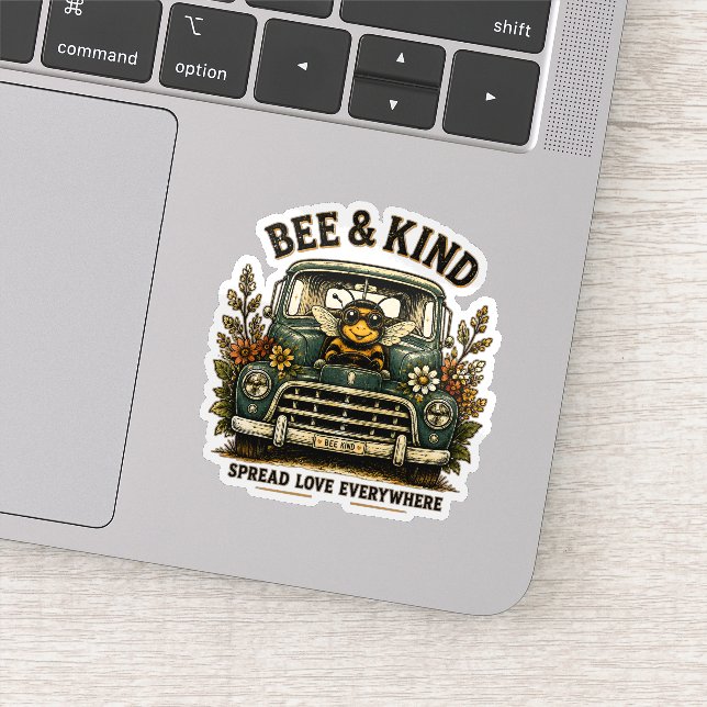 Bee Kind Spread Love Everywhere | Cute Bee Vintage (Detail)