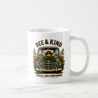 Bee Kind Spread Love Everywhere | Cute Bee Vintage Coffee Mug