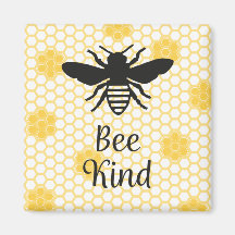 Bee Kind Square Magnet 2in