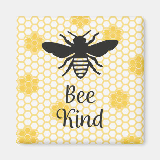 Bee Kind Square Magnet 2in