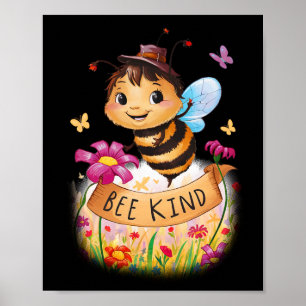 Bee Kind Sticker2 Poster