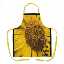 Bee Kind to the Cook Sunflower and Bumblebee Apron