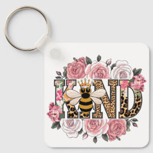 Bee kind to your mind bees funny animal insect key ring