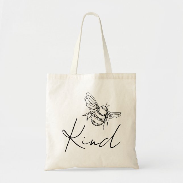 “Bee Kind” Tote Bag | Promote Kindness (Front)
