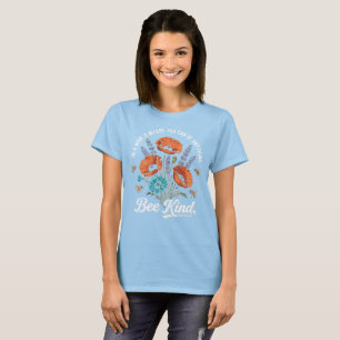 Bee Kind Wildflower Bouquet T-Shirt - Vintage Cott