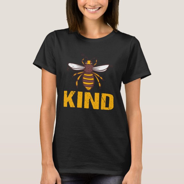 Bee Kind  Women Cute Bee Clothes Be Kind Kids Girl T-Shirt (Front)