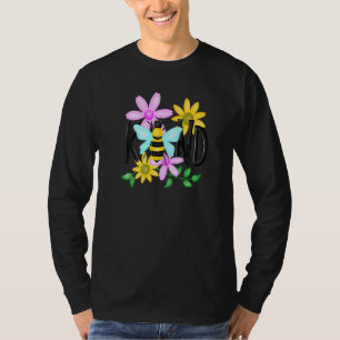 Bee Kind Women Cute Flower Be Kind Blessed T-Shirt