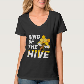 Bee King Of The Hive Beekeeping Beekeepers Honey T-Shirt