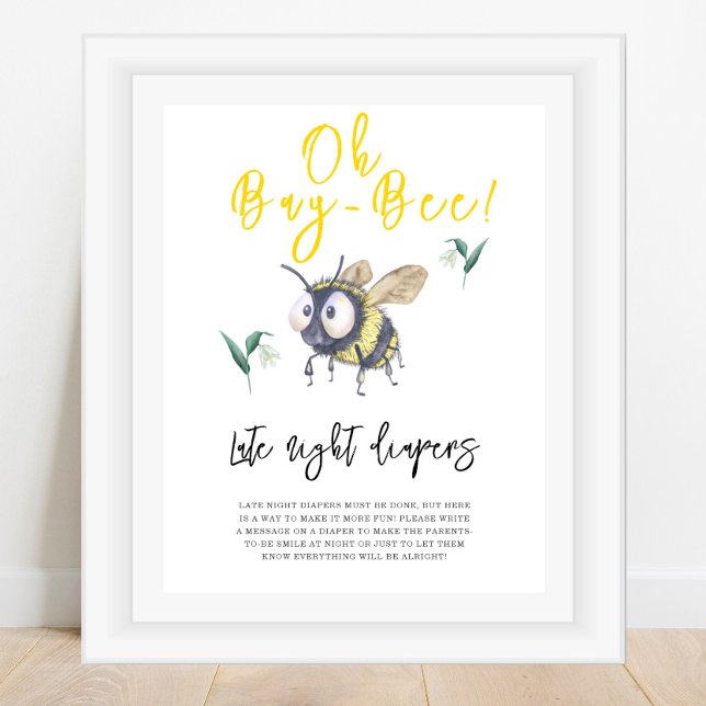 Bee - Late night diapers Poster (Creator Uploaded)