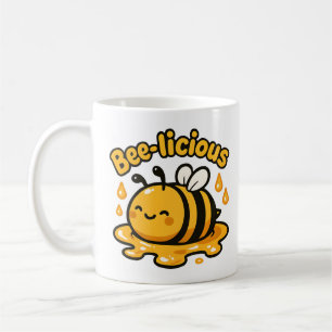 Bee-licious Cute Honey Bee Coffee Mug