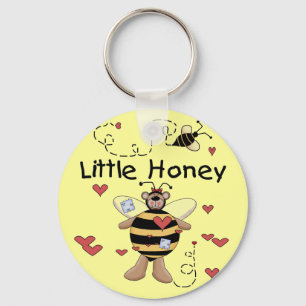 Bee Little Honey t-shirts and Gifts Key Ring