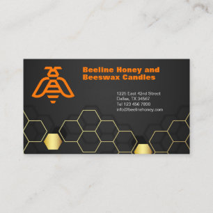 Bee Logo Photo Insert Gold and Black