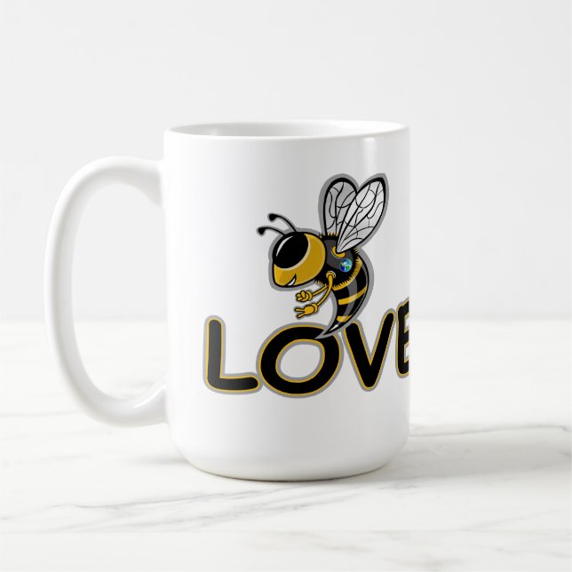 BEE LOVE  COFFEE MUG (Left)