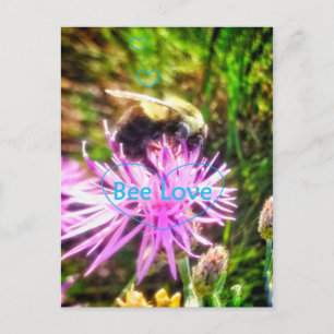 BEE LOVE  ORIGINAL POSTCARD
