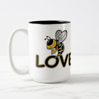 BEE LOVE Two-Tone COFFEE MUG