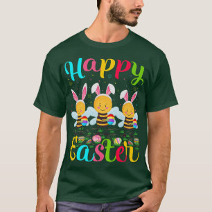 Bee Lover Funny Easter Egg Bunny Bee Happy Easter T-Shirt