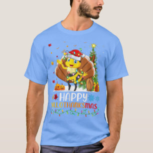 Bee Lover Funny Happy Bee HelloThanksMas T-Shirt