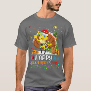 Bee Lover Funny Happy Bee HelloThanksMas  T-Shirt