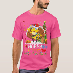 Bee Lover Funny Happy Bee HelloThanksMas T-Shirt