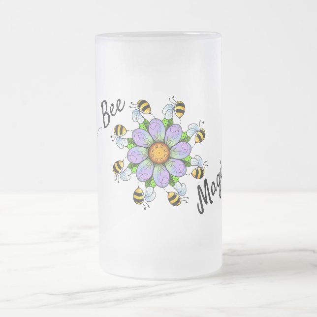 Bee Magical Frosted Mug 16oz (Center)