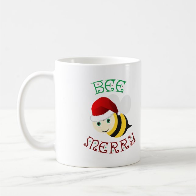 Bee Merry Coffee Mug (Left)