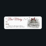 Bee Merry Honey Gift Label Red Bow Skep Christmas<br><div class="desc">Put one of these holiday labels on your apiary products such as honeycomb, body balm, soap, etc. and wrap with a classy red satin bow to make it appealing for your customers to buy as gift items. This little gift label also looks great on the outside of wrapped packages or...</div>
