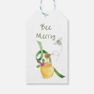 Bee Merry - Honey Jar Gift Tags