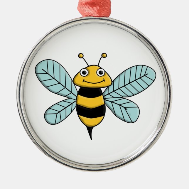 Bee Metal Tree Decoration (Front)