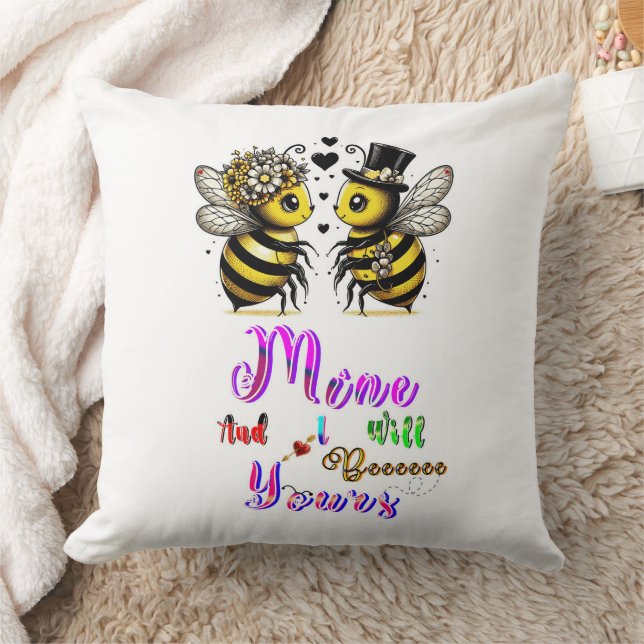 Bee Mine And I Will Bee Yours Cushion (Blanket)