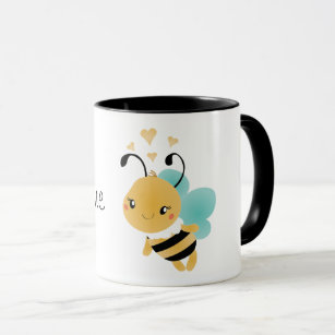 Bee Mine Bumblebee Hearts Mug
