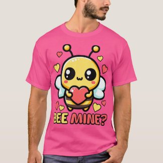 Bee Mine Cute Valentines Day Bee Pun T-Shirt