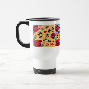 Bee Mine Golden Honey Travel Mug