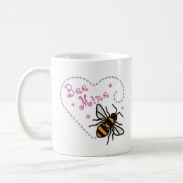 Bee Mine Heart Valentine's Day Coffee Mug