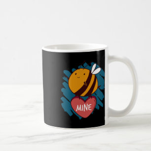 Bee Mine Insect Love Happy Valentine's Day Wife Hu Coffee Mug