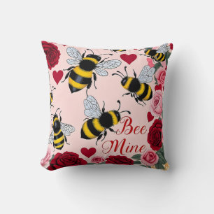 Bee Mine Love Buzz Design Cushion