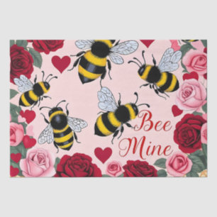 Bee Mine Love Buzz Design Tissue Paper