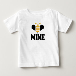Bee Mine Minimalist Romantic Gift Baby T-Shirt