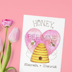Bee Mine Personalised Valentine's Day Card