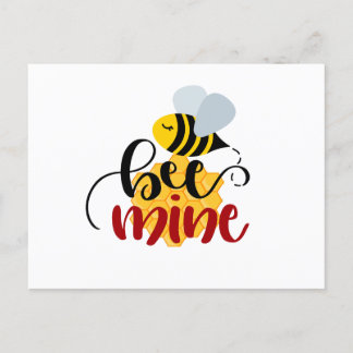 Bee mine  postcard