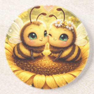 BEE Mine Sunflower Coaster