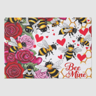 Bee Mine Sweet Honeycomb Blooms Tissue Paper