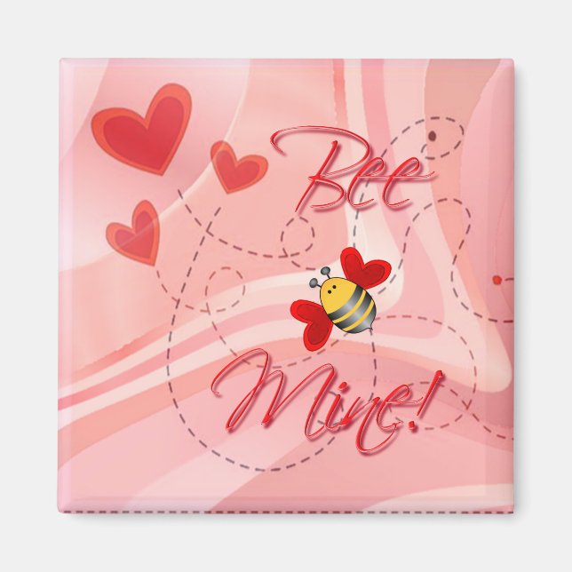 BEE MINE VALENTINE by SHARON SHARPE Magnet (Front)