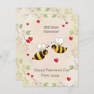 BEE Mine Valentine! Classroom Holiday Card