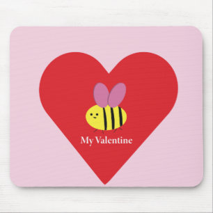 Bee Mine Valentine Mouse Mat