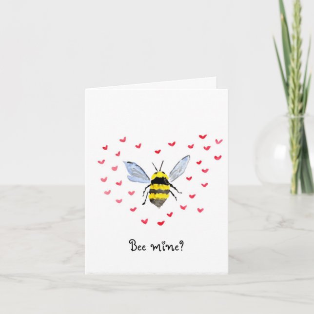 Bee Mine? Valentine's Day Card (Front)